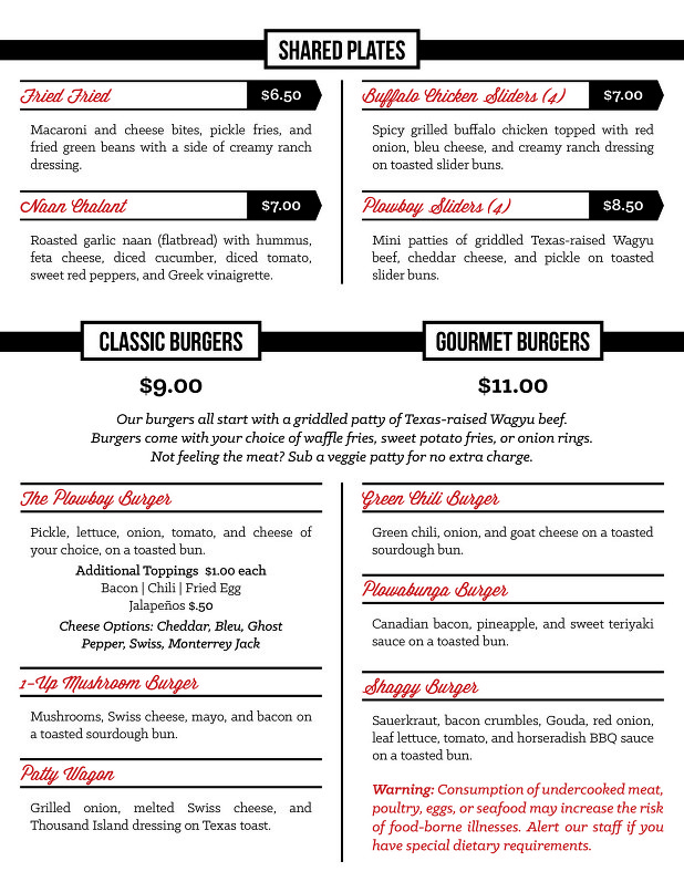 Fall 2017 Menu FOR PRINT